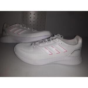 adidas Runfalcon 2.0 White Pink Women 7.5 Running Casual Shoe Sneaker bin374